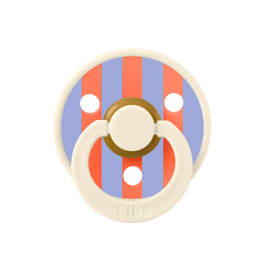 BIBS PACIFIERS - STUDIO COLLECTION (SIZES 1 AND 2) Block- Ivory/ Hush