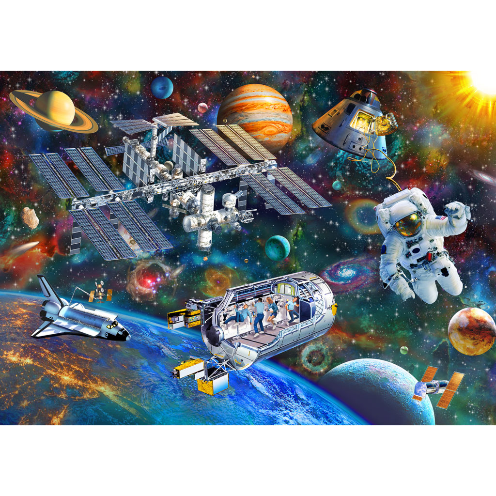 Space Station 120 Piece Wooden Puzzle