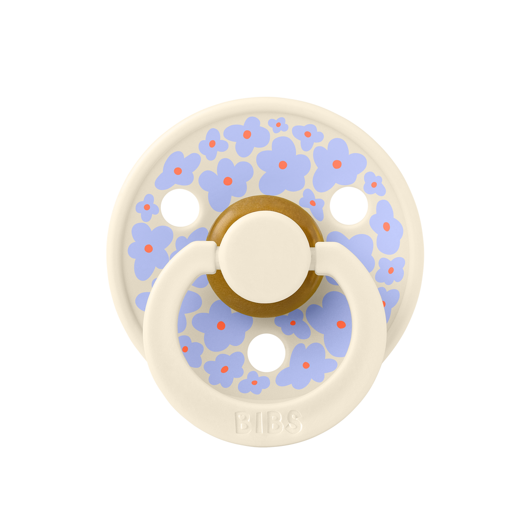 BIBS PACIFIERS - STUDIO COLLECTION (SIZES 1 AND 2) - Jasmine Fields - Ivory