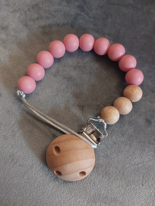 12mm Beech and Silicone Dummy Clip