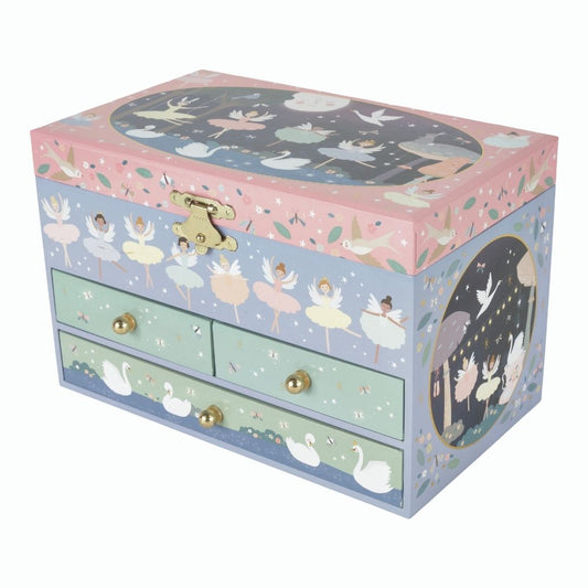 Floss & Rock Enchanted 3 Drawer Musical Ballerina Jewellery Box