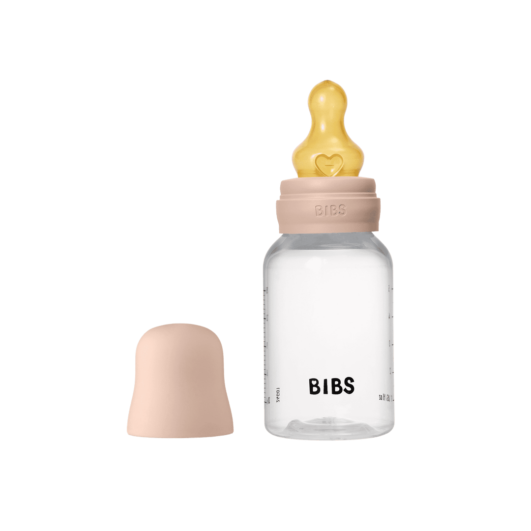BIBS Complete Baby Bottle Set 150ml Latex - Blush