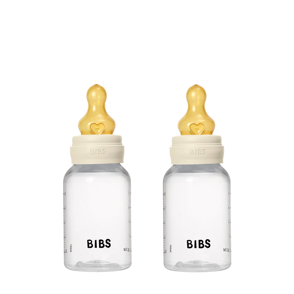 BIBS Complete Baby Bottle 2 Pack 150ml Latex - Ivory