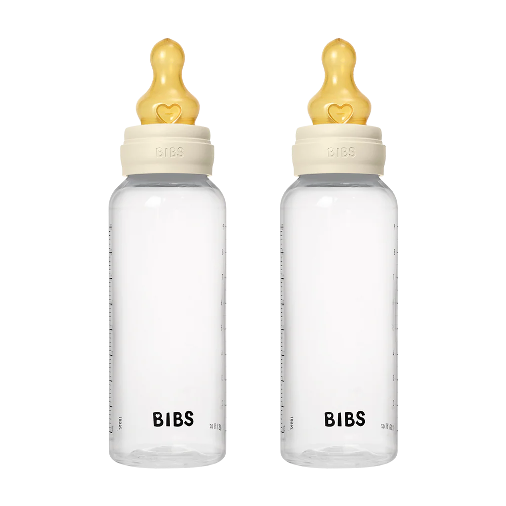 BIBS Complete Bottle 2 Pack Latex 270ml - Ivory (Medium Flow)