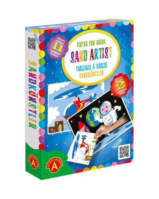 SAND ARTIST – ASTRONAUT & HELICOPTER