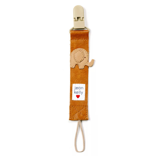 jeankelly Leather Dummy Clip –Tan with hazelnut ellie
