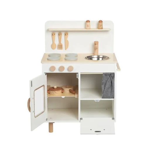 Tooky Toy Wooden Cream Kitchen