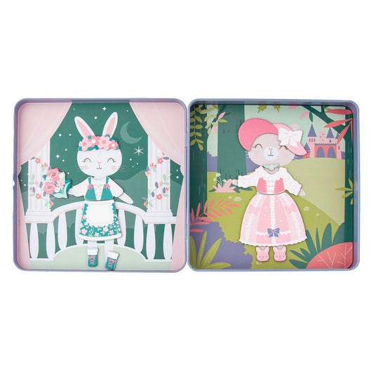 Stephen Joseph Magnetic Dress Up Tin - Bunny & Cat