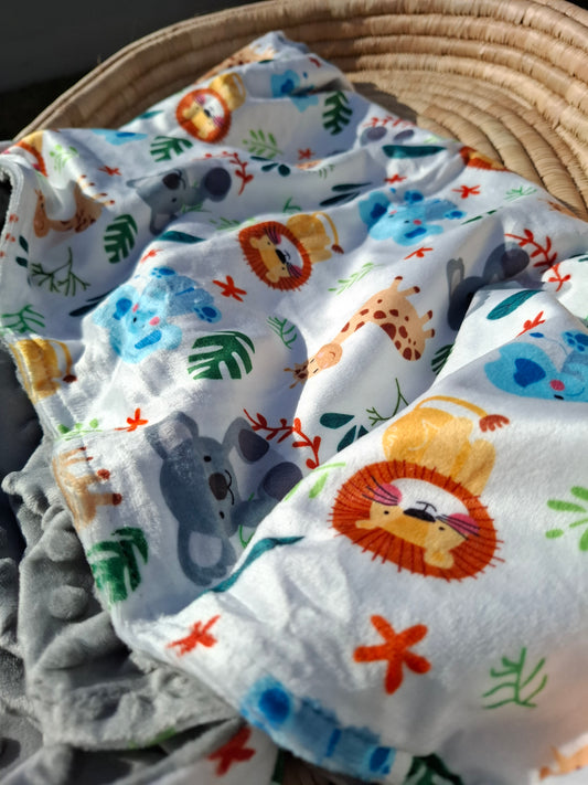 Safari baby snuggle blanket