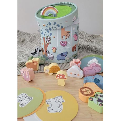 TookyToy Animal Touch & Match Mystery Bucket - My Forest Friends