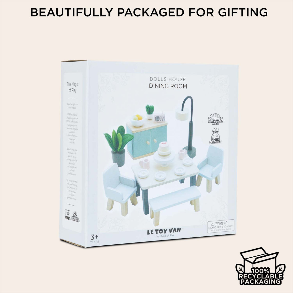 Le Toy Van Wooden Dolls House Dining Room