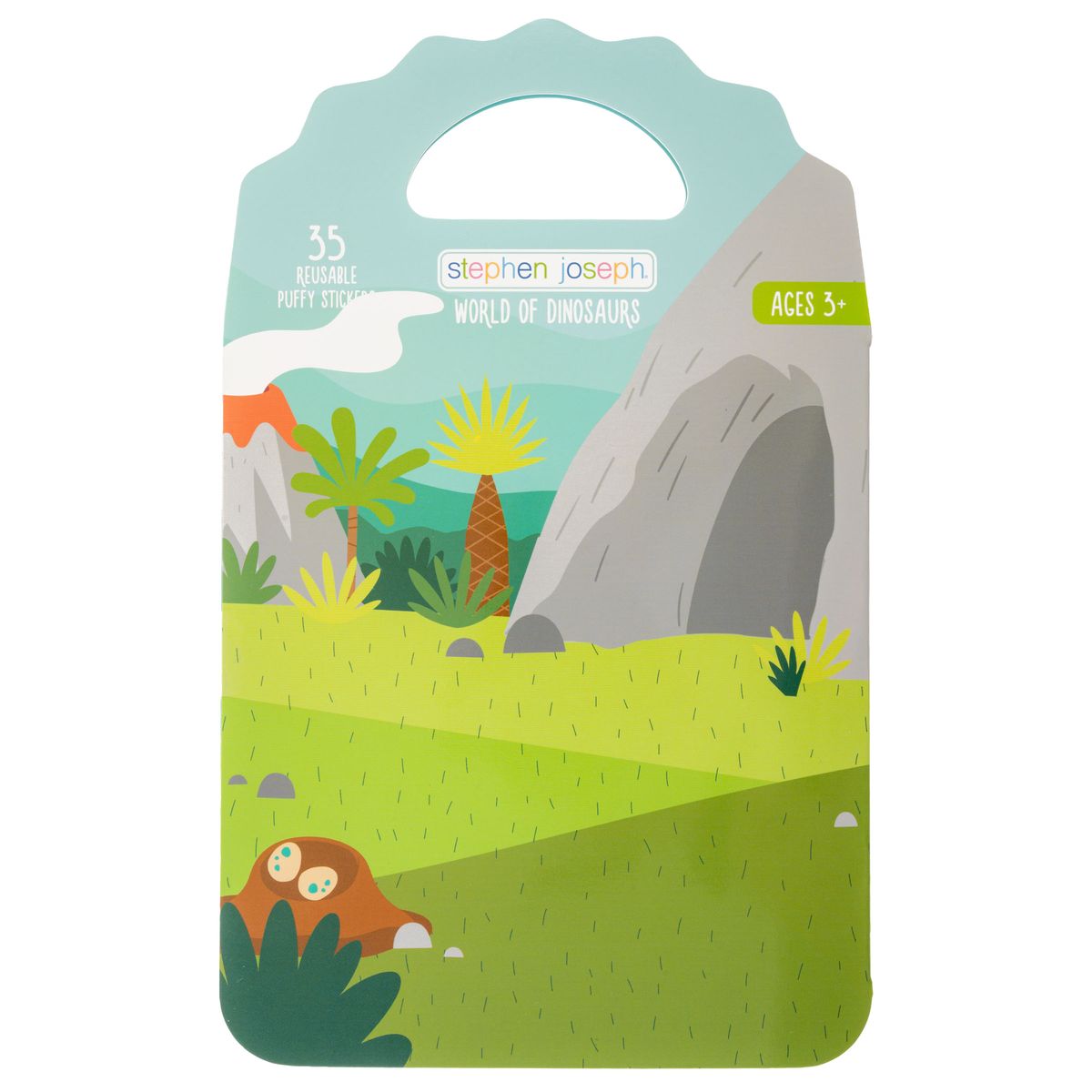 Stephen Joseph Reusable Puffy Stickers World of Dinosaurs