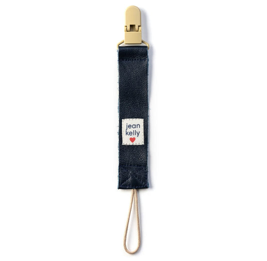 Jeankelly Leather Dummy Clip – Navy