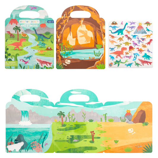 Stephen Joseph Reusable Sticker Book ā World of Dinosaurs