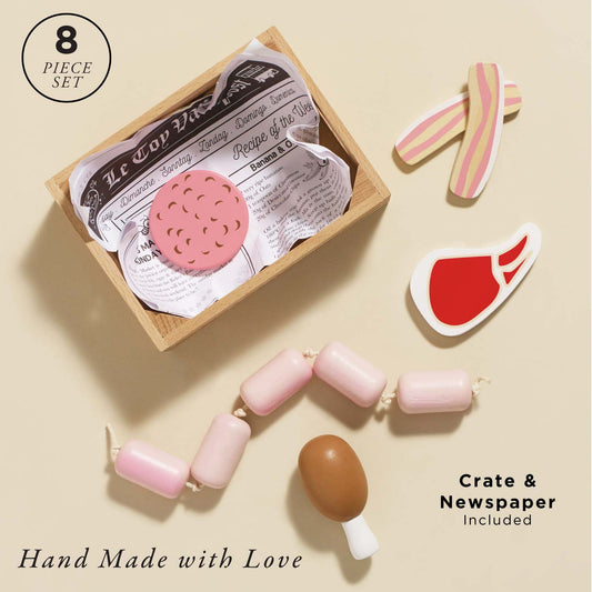 Le Toy Van Butchers Meat Wooden Market Crate