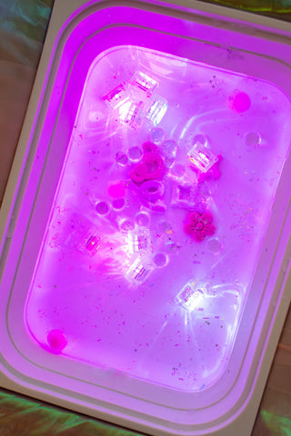Glo Pals: Water Activated Light-Up Sensory Cubes - Princess Ida (Pink) 4pc