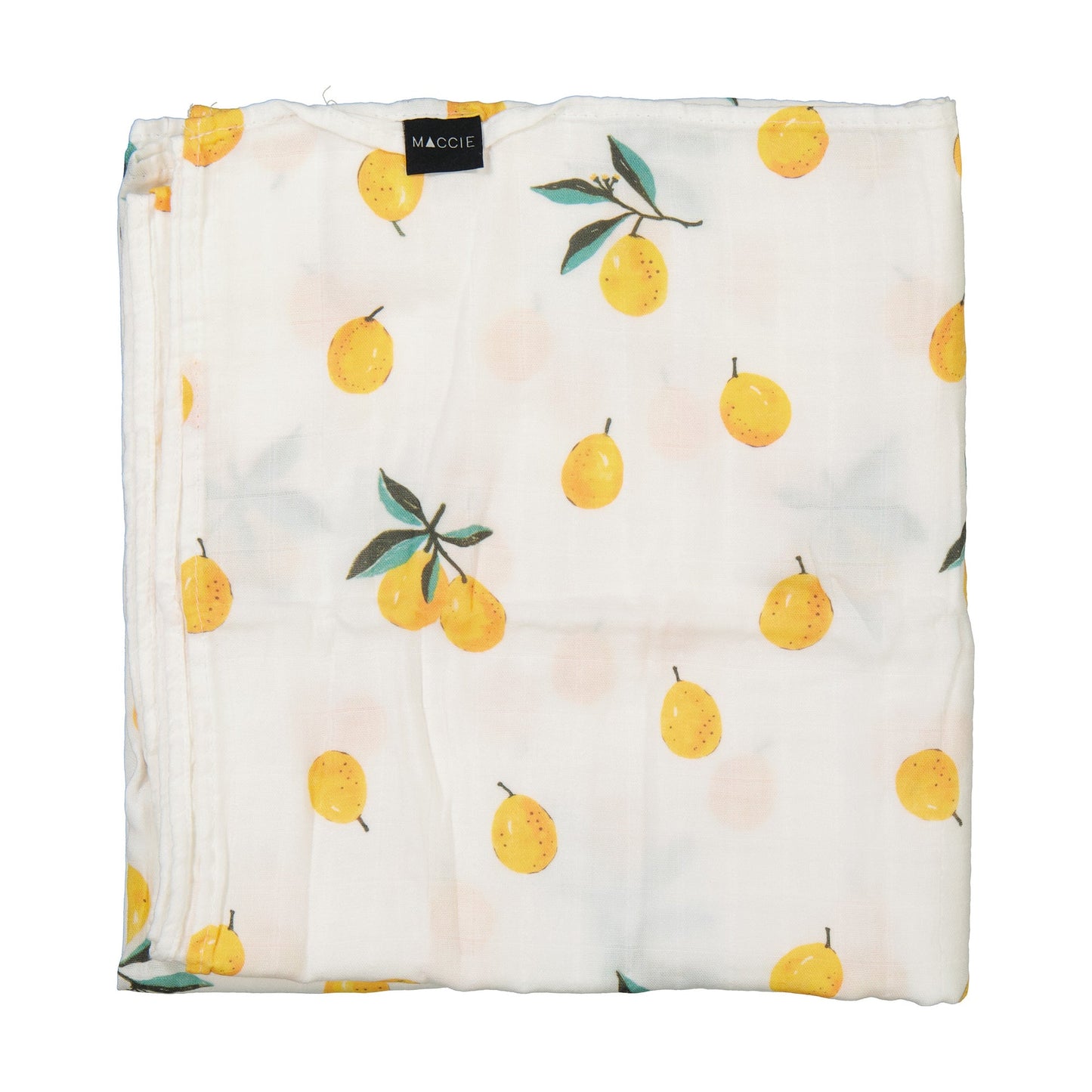 MACCIE bamboo muslin swaddle baby blanket l little lemon squeezy