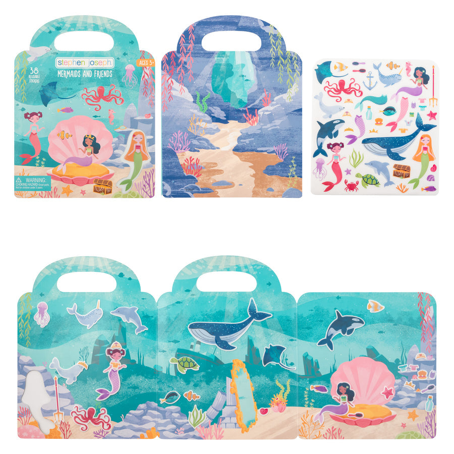 Stephen Joseph Reusable Sticker Book – Mermaids & Friends
