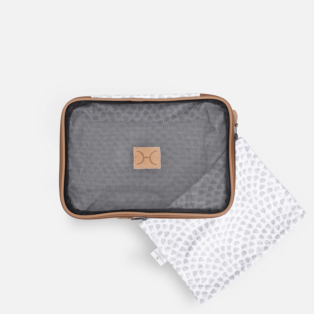 Thandana Hospital Bag Organiser / Travel Pod : Cheetah Coffee