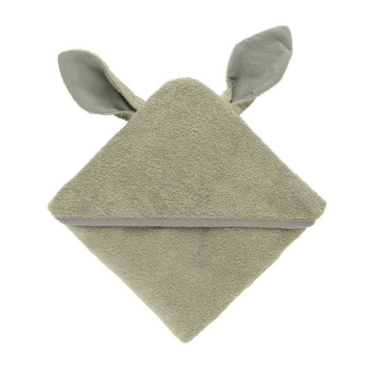 Kangaroo Hoodie Towel Baby - Sage