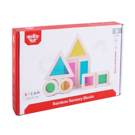 TookyToy Rainbow Sensory Blocks