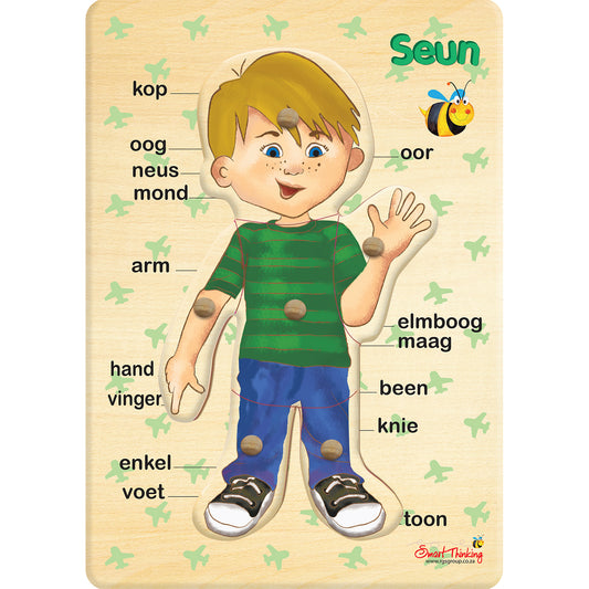 RGS My Liggaam - Seun - Peg Puzzle 6pc