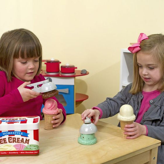 Melissa & Doug Scoop Stack Ice Cream Cone Playset