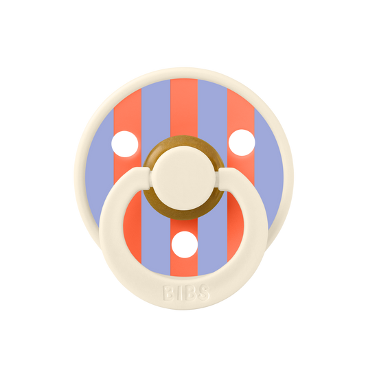 BIBS PACIFIERS - STUDIO COLLECTION (SIZES 1 AND 2) Block- Ivory/ Hush