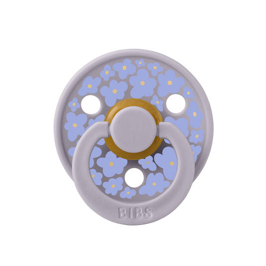 BIBS PACIFIERS - STUDIO COLLECTION (SIZES 1 AND 2) - Jasmine Fields - Fossil Grey