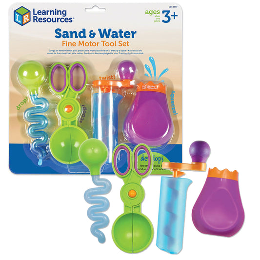 Learning Resources - Sand & Water Fine Motor & Sensory Play Tool Set