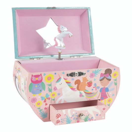 Floss & Rock Rainbow Fairy Oval Musical Jewellery Box