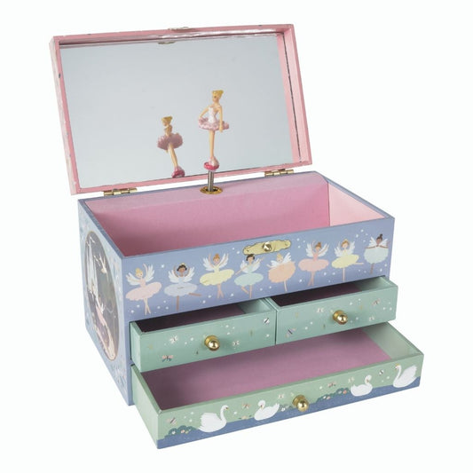 Floss & Rock Enchanted 3 Drawer Musical Ballerina Jewellery Box