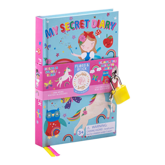Floss & Rock Scented Secret Lock and Key Diary: Rainbow Fairy