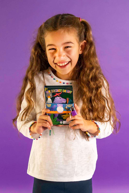 Floss & Rock Scented Secret Lock and Key Diary: Dino