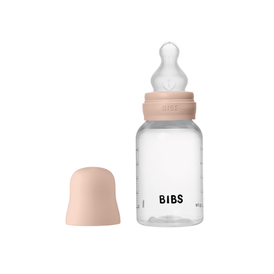 BIBS Complete Baby Bottle Set 150ml Silicone - Blush