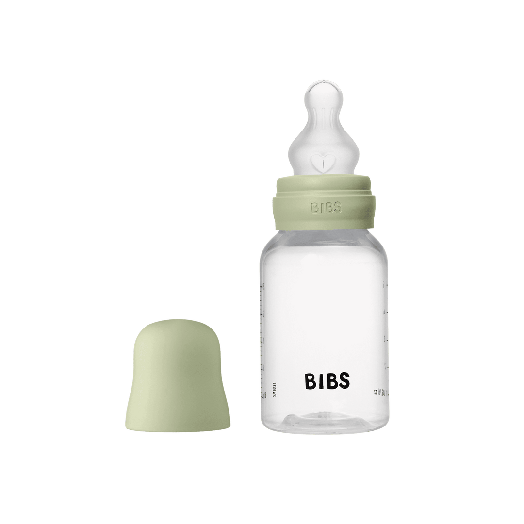 BIBS Complete Baby Bottle Set 150ml Silicone - Sage