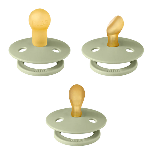 BIBS Pacifiers / Dummies Try-It Collection 3 Pack - Sage
