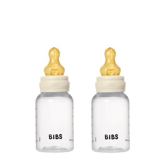 BIBS Complete Baby Bottle 2 Pack 150ml Latex - Ivory