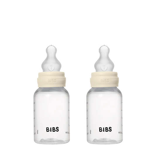 BIBS Complete Baby Bottle 2 Pack 150ml Silicone - Ivory