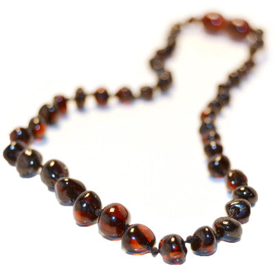 Baltic Amber Teething Necklace- Cherry