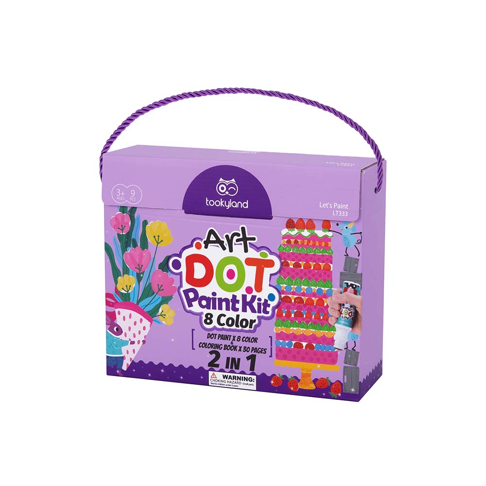 Tookyland Dot Art Paint Kit (8 Colours)