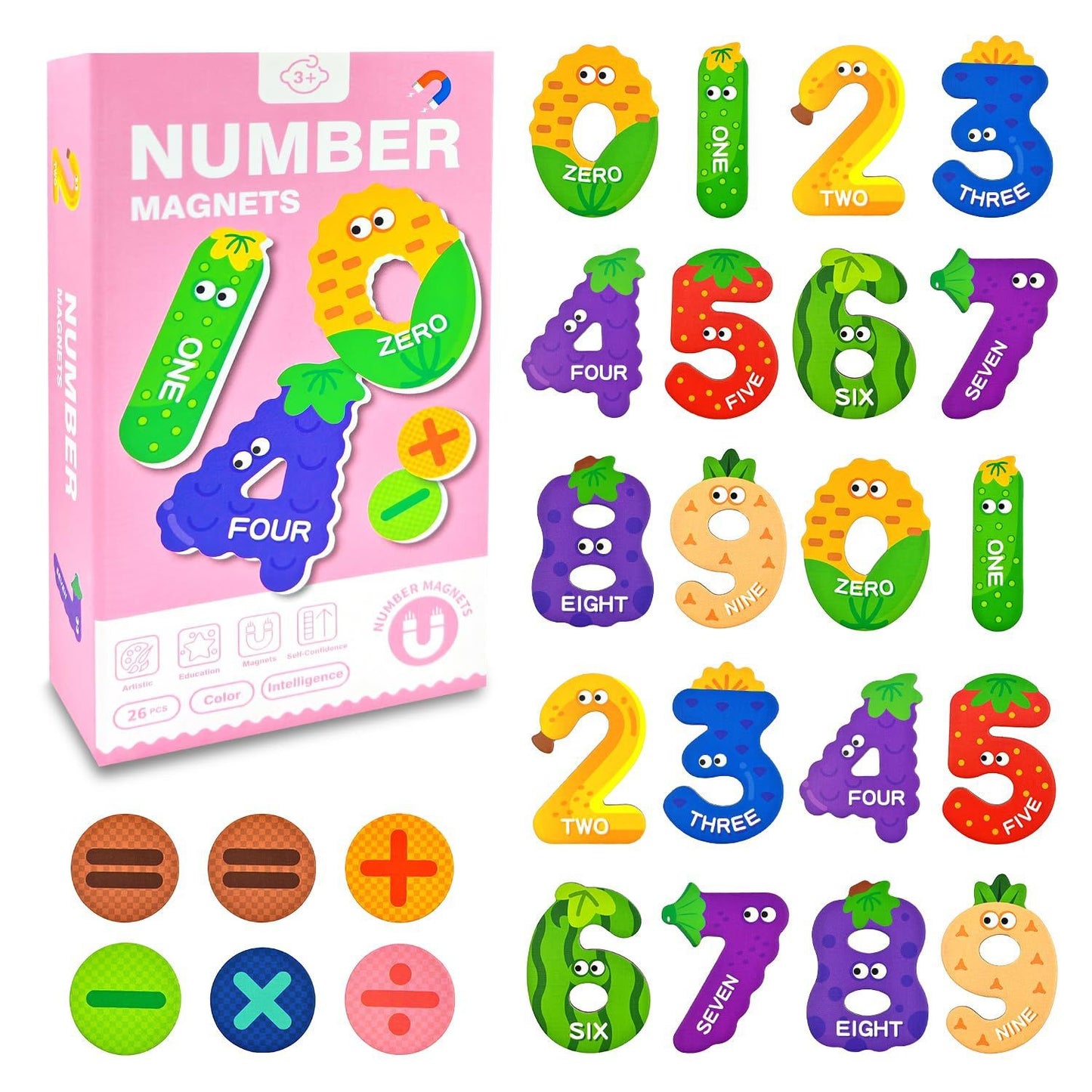 Fruit & Veggie 123 Magnets – Fun & Educational Math Play for Kids!