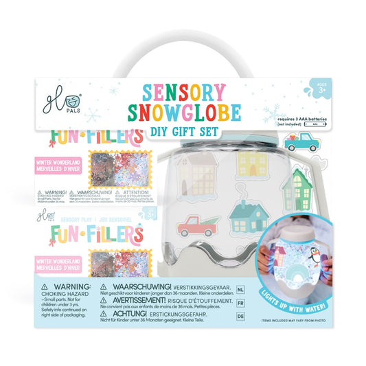 Glo Pals - DIY Sensory Play Jar - Snowglobe