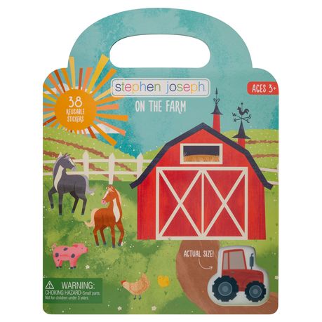 Stephen Joseph Reusable Sticker Book - On the Farm