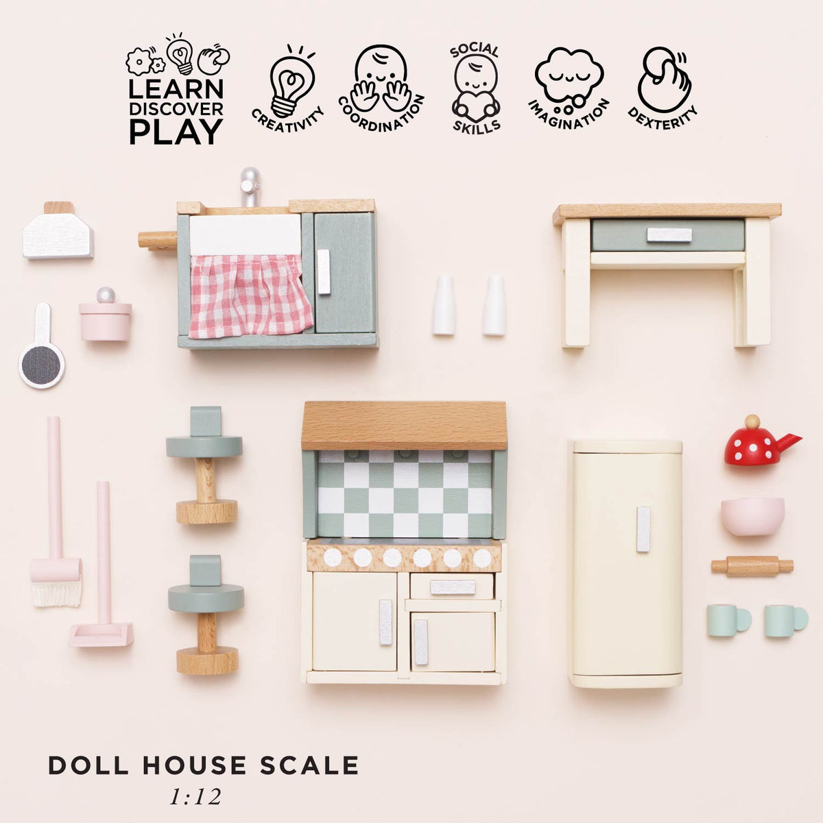 Le Toy Van Wooden Doll House Kitchen furniture