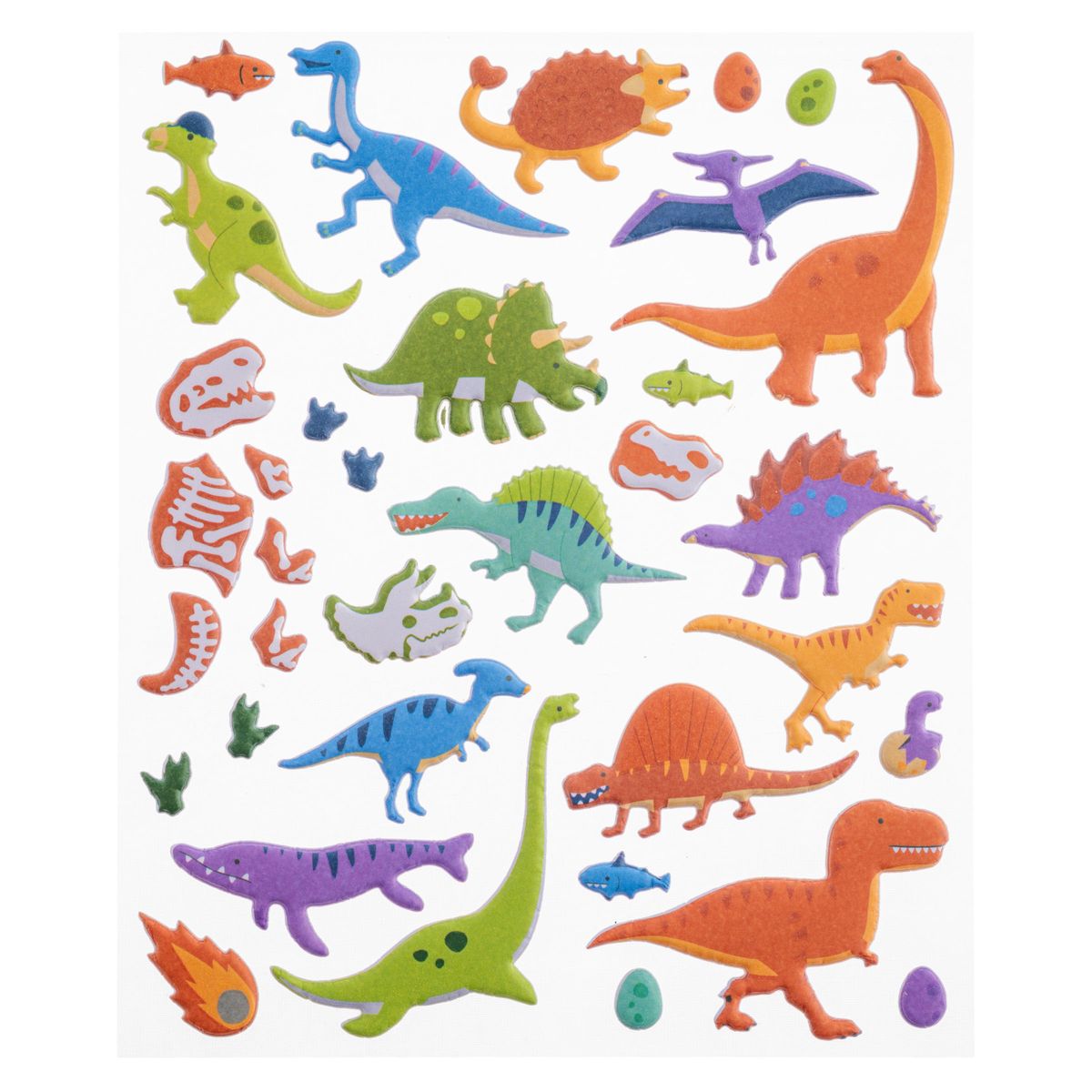 Stephen Joseph Reusable Puffy Stickers World of Dinosaurs