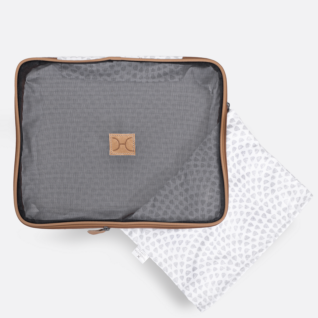 Thandana Hospital Bag Organiser / Travel Pod : Cheetah Coffee