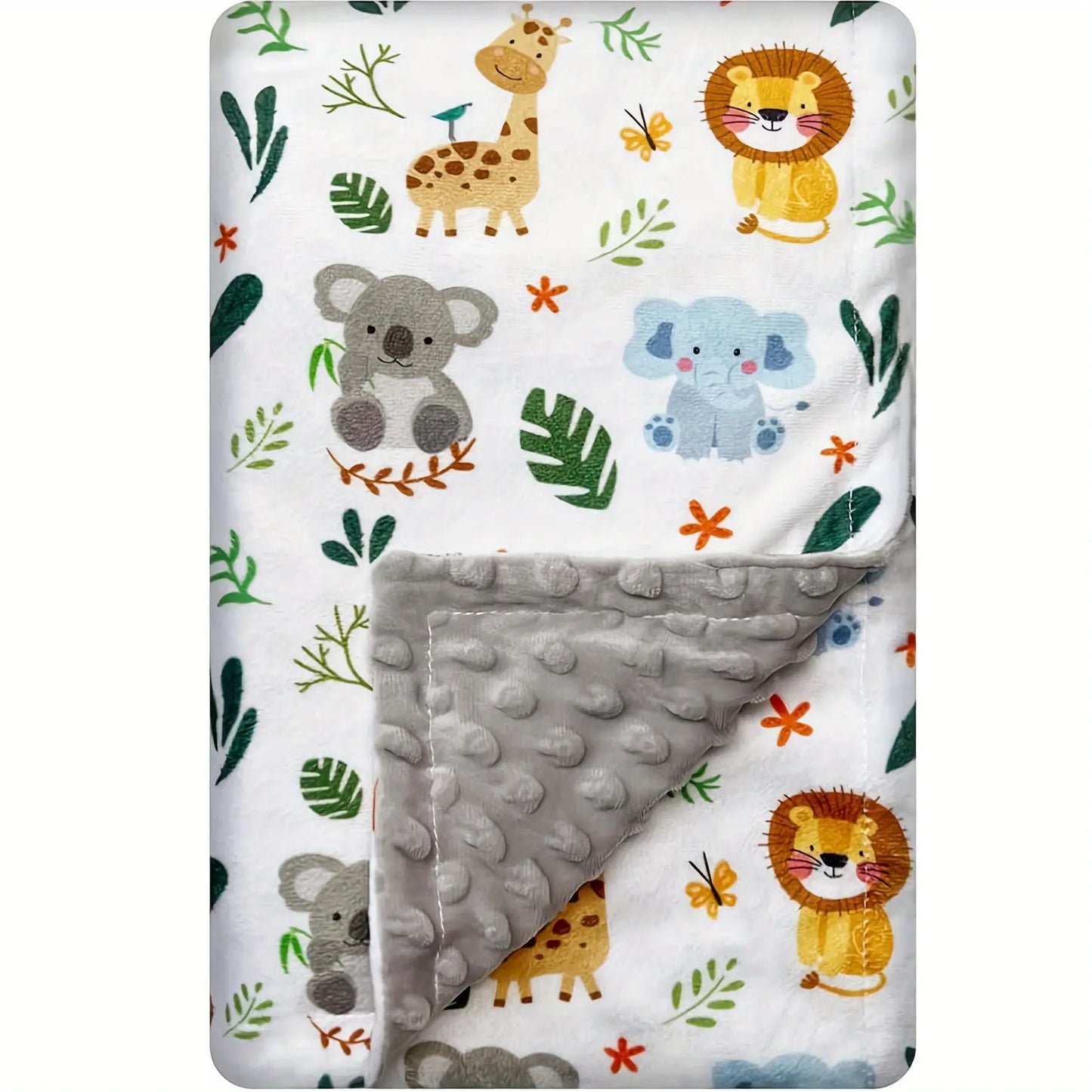 Safari baby snuggle blanket