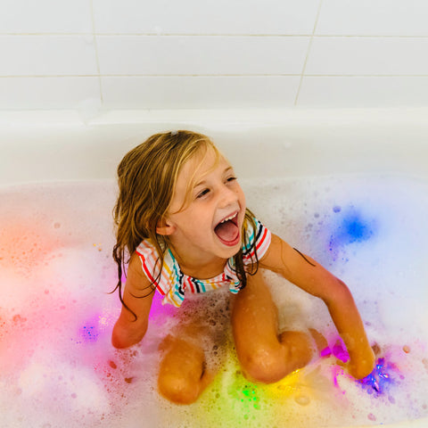 Glo Pals: Water Activated Light-Up Sensory Cubes - Party Pal (Multicoloured) 4pc