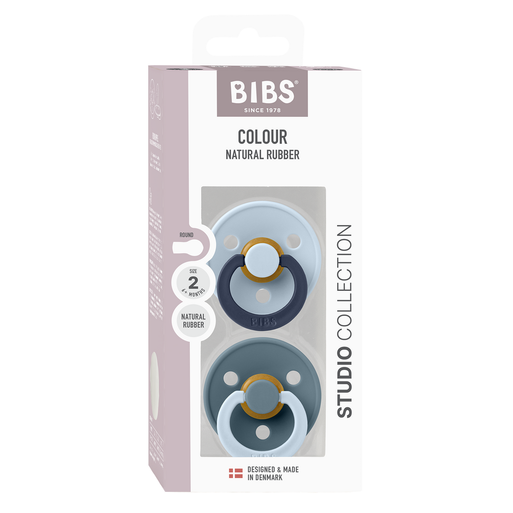 BIBS Studio Fusion 2 Pack - Baby Blue Petrol Mix